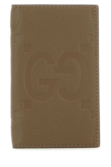 Gucci Khaki Leather Card Holder