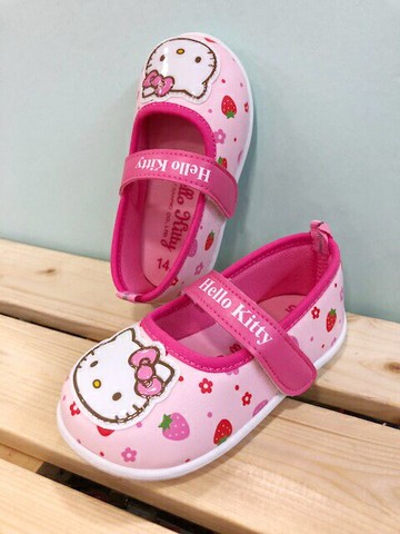 【震撼精品百貨】Hello Kitty 凱蒂貓 台灣製Hello kitty正版兒童小包鞋-粉色(13 16號) 震撼日式精品百貨