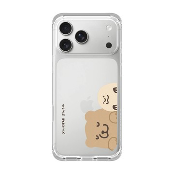 iPhone 17 Pro Max ClearX 晶透白 - 咻咻熊 XiuXiubear - 熊與泥