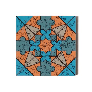 海裡魚75pcs木質拼圖_花磚R Azulejo-R