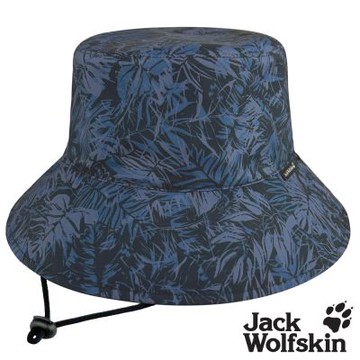 【Jack wolfskin 飛狼】石墨烯消臭 雙面戴漁夫帽 遮陽帽『藍雨林』