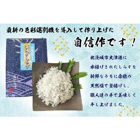 ふるさと納税 DS-8大津港水揚げの釜揚げしらす2kg(1kg×2個) 茨城県行方市