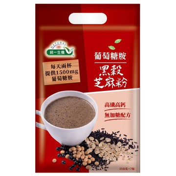 統一生機 葡萄糖胺黑榖芝麻粉 25g*7包/袋