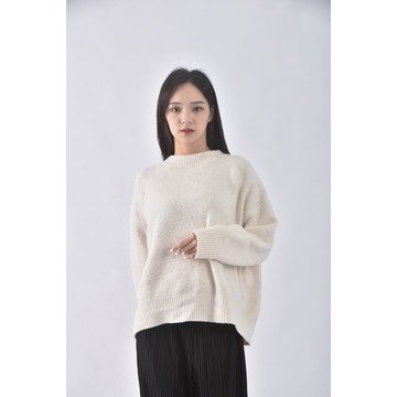 (F) pazzo素面白色毛衣二手衣