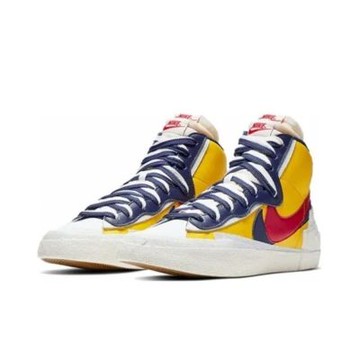 Sacai x Nike Blazer Mid Snow Beach 橘紅黑 拼接 BV0072-700