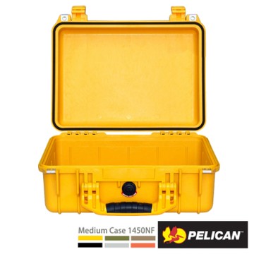 美國 PELICAN 1450NF 氣密箱-空箱(黃)