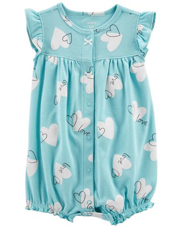 Baby Heart Snap-Up Romper