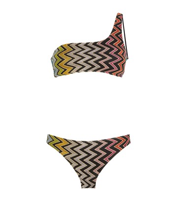 Missoni Zigzag One-Shoulder Bikini