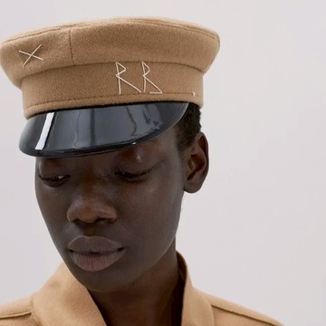 Ruslan Baginskiy RB字黑帽簷毛料軍帽 - S