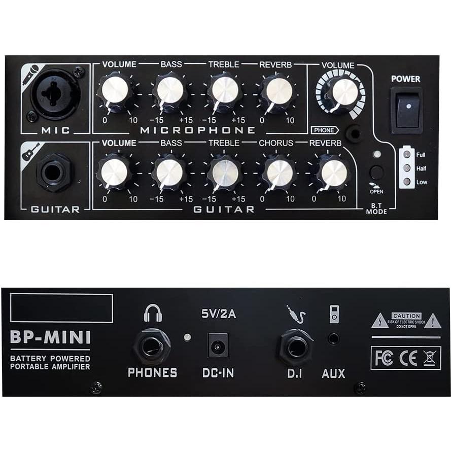 Coolmusic BP MINI アコースティック ギター アンプ、30 ワット BT スピーカー