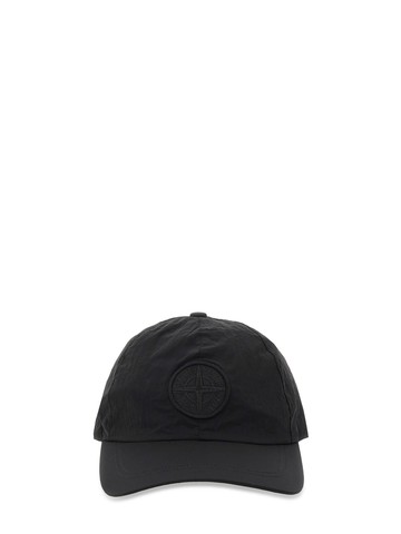 stone island nylon baseball hat with logo
