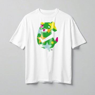 動物插畫背心 | 迷彩星熊 | 白色款印花T
