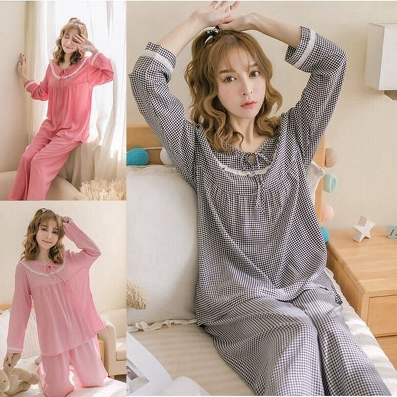 チェック パジャマ 上下セット レディース パジャマ 春夏 ネグリジェ 長袖 Tシャツ 韓国風 可愛い パジャマ ゆるゆる 寝巻き ルームウェア ローブ 部屋着 通販 Lineポイント最大0 5 Get Lineショッピング