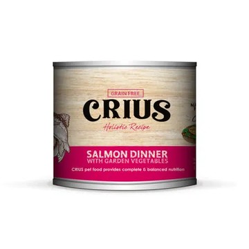 【CRIUS 克瑞斯】天然紐西蘭無穀貓用主食餐罐-野生鮭 175G-24罐