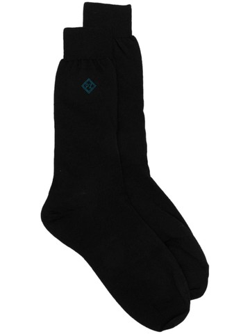 Pal Zileri - wool knitted socks - men - Wool/Polyamide - 9-11 - Black