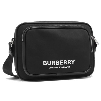 BURBERRY ロゴプリント ナイロン パディバッグ ブラック 80490941 通販