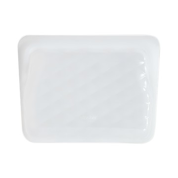 stasher 美妝收納矽膠密封袋 站立式 828ml  白色  19 x 17.5 x 5.8cm