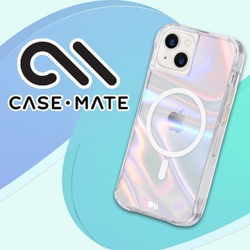 美國 CASE·MATE iPhone 14 Soap Bubble 幻彩泡泡環保抗菌防摔保護殼MagSafe版