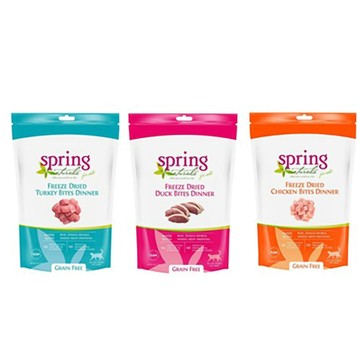 Spring Natural 【4入組】美國- 2.5oz (71g) 無穀冷凍乾燥貓餐食 (貓主食/貓乾糧/貓飼料)