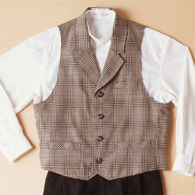 【ベスト】レディースベスト　おしゃれユニフォーム　森ガール　グレー　グレンチェック　裏地つき　メンズベスト有　２Ｓ　Ｓ　Ｍ　Ｌ　２Ｌ　大きいサイズ有 ベスト】レディースベスト おしゃれユニフォーム 森ガール