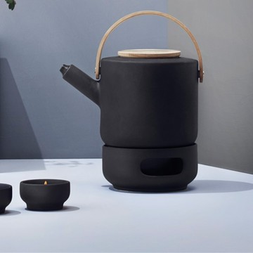 丹麥 Stelton  Theo石陶茶壺加熱底座-黑