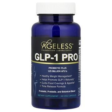 Ageless Foundation Laboratories, GLP-1 PRO 素食膠囊，60 粒