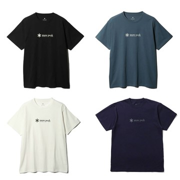 Snow Peak 男女 中性 Soft Cotton Logo 100%有機棉針織短袖T恤.休閒運動上衣/ TS-25SU401