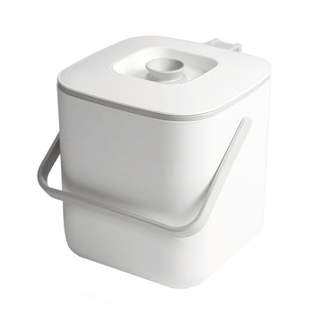 Lila 帶蓋廚餘過濾桶 白色 3公升  17.2 x 17.2 x 19cm  1個