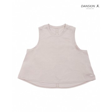 【Danskin】灰色天絲涼爽透氣傘狀短版背心 X5VVS401