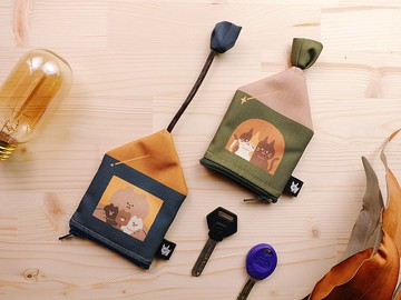 Furry Zoo 房子造型鑰匙包 HOME SWEET HOME