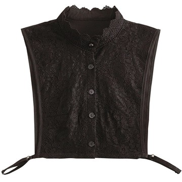 假領子襯衫領片-鏤空蕾絲立領花邊女裝配件2色74ac43【獨家進口】【米蘭精品】