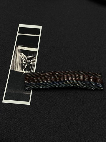 織間 手織蠶絲髮夾