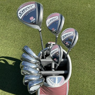 日本正品PRGR高爾夫球桿 女士套桿SWEEP櫻花粉高反彈M15初學全套