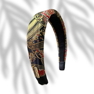 送禮首選//100%手作織錦緞髮箍-高磅數-華麗盛宴