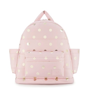 Airy後背包 ECO粉金點 - M