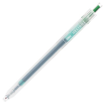 得力Deli彩色中性筆/EG118-GN/綠色/0.5mm