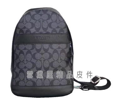 限時 滿3千賺10%點數↘ | ~雪黛屋~COACH 單後背包小容量外出休閒國際正版保證進口防水防刮皮革附品證購證塵套提袋等10-15日C720431