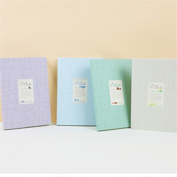 KOKUYO Little Woods 8mm硬殼筆記本(100頁)-綠/紫/米/藍