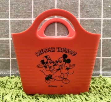 【震撼精品百貨】Micky Mouse_米奇/米妮 ~日本DISNEY迪士尼 米奇&米妮小物收納籃-紅*04556