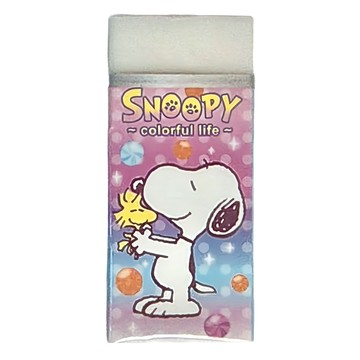 收納王妃 SNOOPY 繽紛系列 製圖橡擦 12個  擁抱 多色  1組