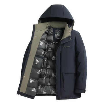 【巴黎精品】現貨+預購 鋪棉外套夾棉夾克-可脫卸連帽加厚保暖休閒男外套3色a1iy14