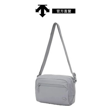 【DESCENTE】迪桑特 中性 運動斜背包 斜肩包 S號(灰色)