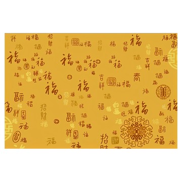 喬木居家 中式百福玄關門口絲圈防滑地墊 漸變百福 A款 80 x 50cm  1個