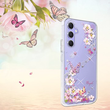 Samsung Galaxy A55/A54/A53/A35 輕薄軍規防摔水晶殼-迷蝶香
