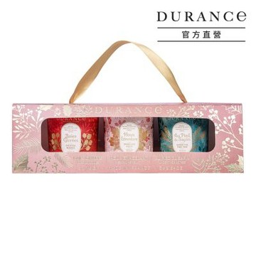(即期品)DURANCE 朵昂思 香氛蠟燭三入組[冰霜野莓/金色冬青/冷松林間]-節慶版B-期效202706