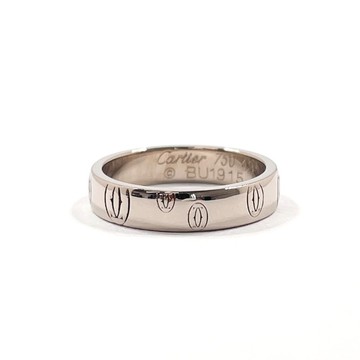 [日本直郵，二手，品相良好] 卡地亞 9 號生日快樂戒指，K18白和銀BU1915