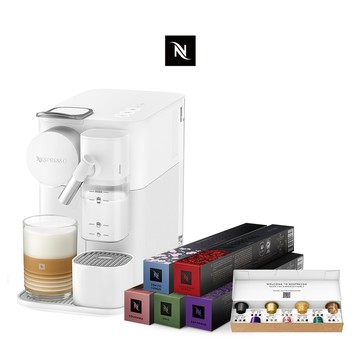 【Nespresso】膠囊咖啡機Lattissima One & 訂製時光50顆膠囊組/贈咖啡組