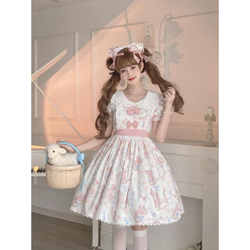 ロリータ ワンピース 半袖 ロリータ服 かわいい Lolita 可愛い