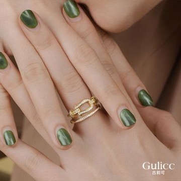 Gulicc 雙層 皮帶 食指戒(質感 簡約 造型 戒指 韓國 禮物 雙11 聖誕節)