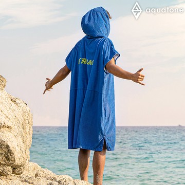 Aquatone 成人毛巾斗篷 WAVE PONCHO TC-AP050 / 浴巾 披巾 水上活動 立式划槳 SUP 衝浪 浮潛